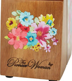 The Pioneers Womans 11-Piece Stainless Steel Knife Set with Floral Block - Ergonomic Soft Grip Handles, Durable Chef, Bread, Nakiri, Utility, Paring Knives, Steak Knives, and Shears (Sage Green)