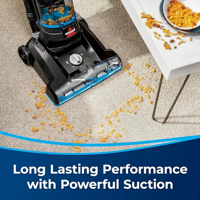 BIISSELL PowerForce Helix Bagless Upright Vacuum, Pet-Friendly, Powerful Suction for Carpet, Tile & Hardwood, Lightweight Design, Washable Filters, Scatter-Free Technology